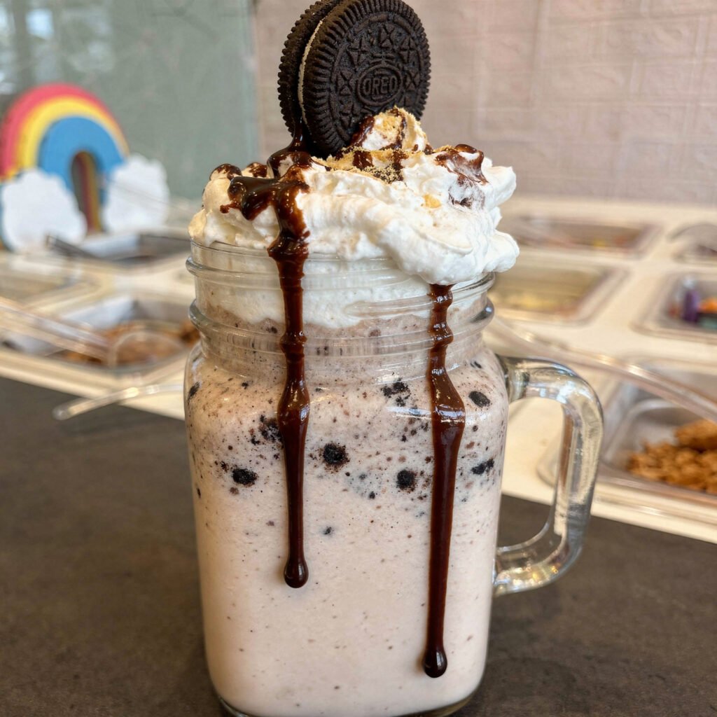 flux pro 2.0 ultra realistic commercial milkshake photography extreme close up of a cookies a 0